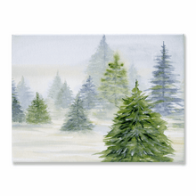 Load image into Gallery viewer, Pine Trees 2 Stretched Canvas Print - Patti Bishop Watercolors
