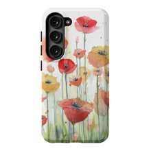 Load image into Gallery viewer, Red, Orange, and Yellow Poppies Phone Cases
