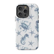 Load image into Gallery viewer, Blue Seahorse and Crab Phone Cases
