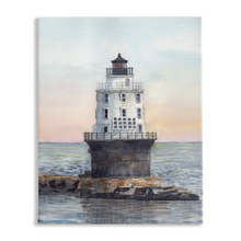 Load image into Gallery viewer, Lewes Harbor of Refuge Lighthouse Stretched Canvas Print
