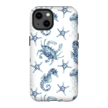 Load image into Gallery viewer, Blue Seahorse and Crab Phone Cases
