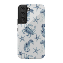 Load image into Gallery viewer, Blue Seahorse and Crab Phone Cases

