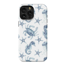 Load image into Gallery viewer, Blue Seahorse and Crab Phone Cases
