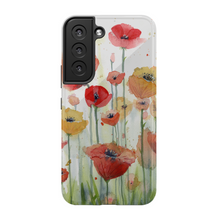 Load image into Gallery viewer, Red, Orange, and Yellow Poppies Phone Cases
