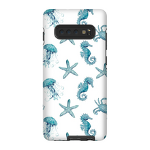 Load image into Gallery viewer, Teal Starfish and Seahorse Phone Cases
