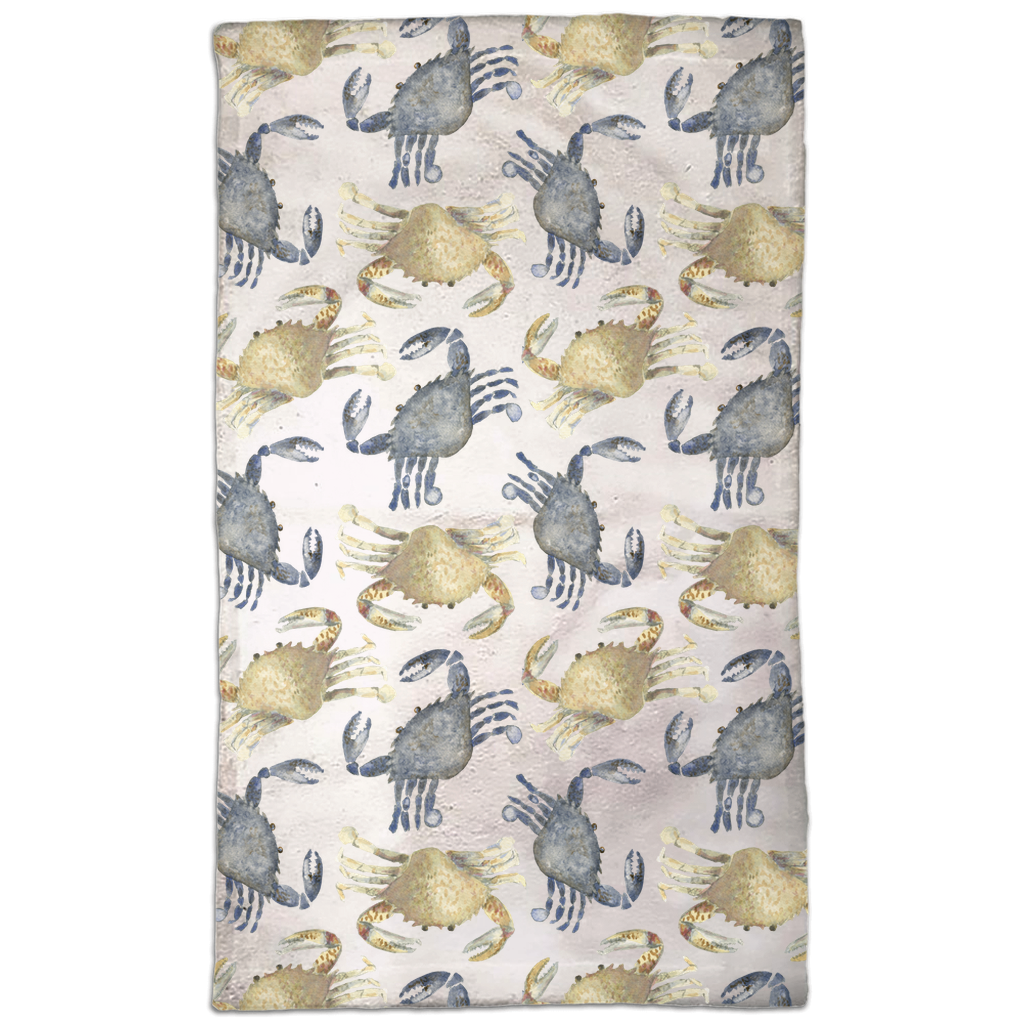Crab Pattern Hand Towels
