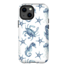 Load image into Gallery viewer, Blue Seahorse and Crab Phone Cases
