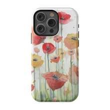 Load image into Gallery viewer, Red, Orange, and Yellow Poppies Phone Cases
