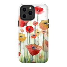 Load image into Gallery viewer, Red, Orange, and Yellow Poppies Phone Cases
