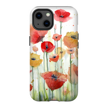 Load image into Gallery viewer, Red, Orange, and Yellow Poppies Phone Cases
