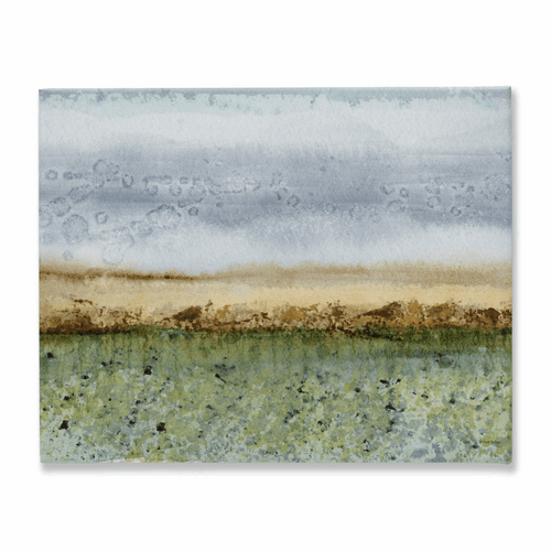 Abstract Field Stretched Canvas Print - Patti Bishop Watercolors
