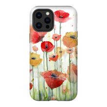 Load image into Gallery viewer, Red, Orange, and Yellow Poppies Phone Cases
