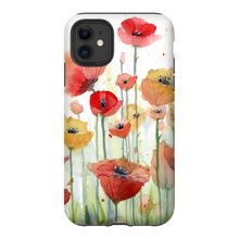 Load image into Gallery viewer, Red, Orange, and Yellow Poppies Phone Cases
