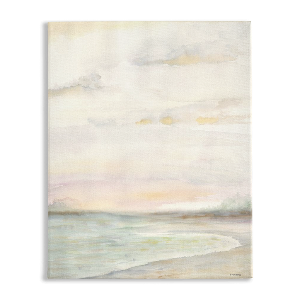 Shoreline Neutrals Vertical Stretched Canvas Print