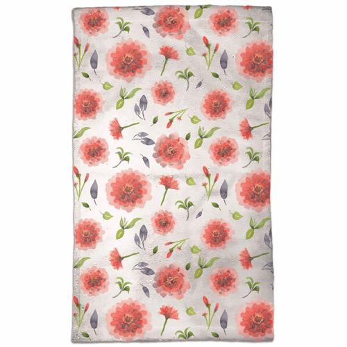 Zinnia Hand Towels - Patti Bishop Watercolors