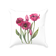 Load image into Gallery viewer, Pink Tulips Throw Pillows
