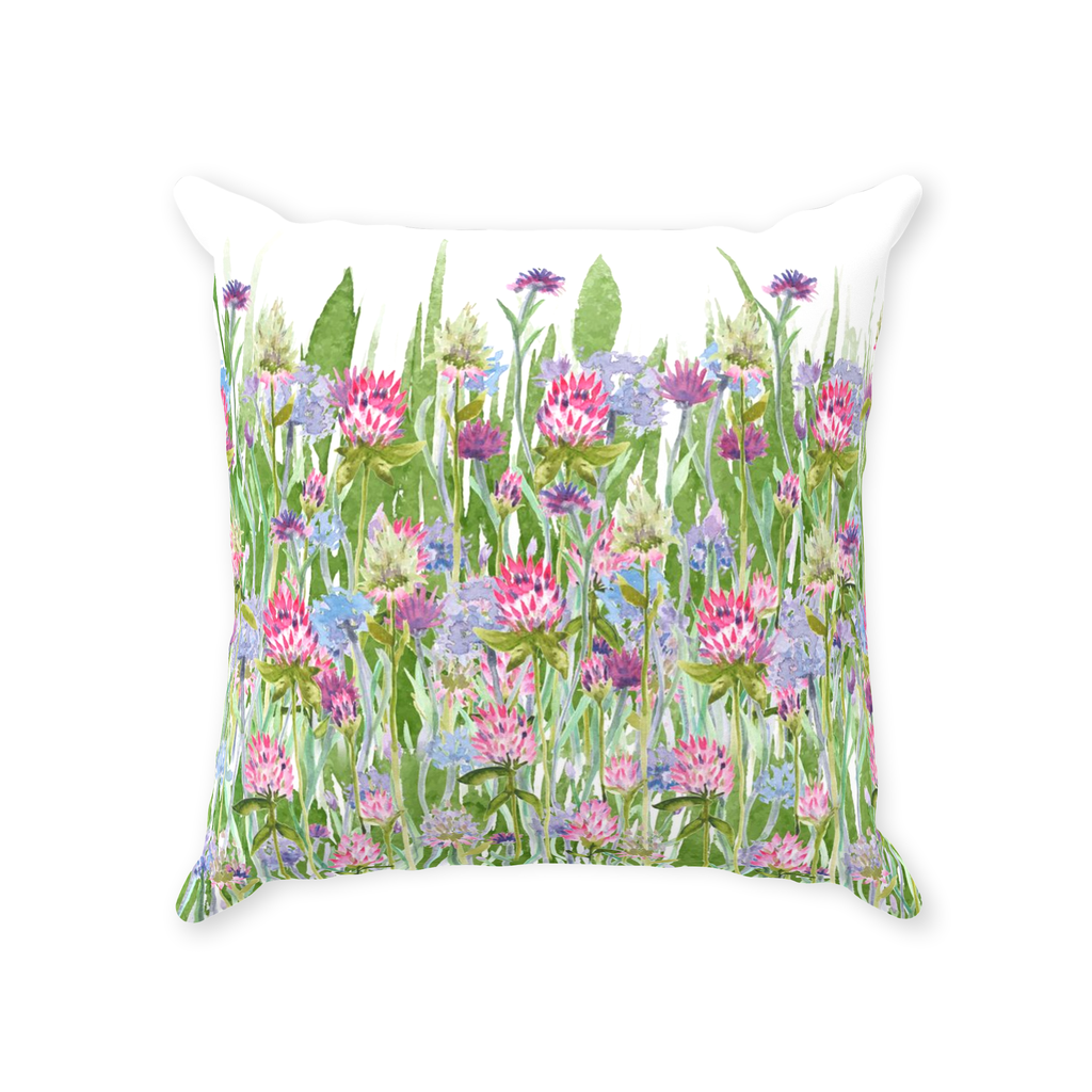 Wild Flowers Throw Pillows