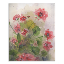 Load image into Gallery viewer, Geraniums 3 Stretched Canvas Print
