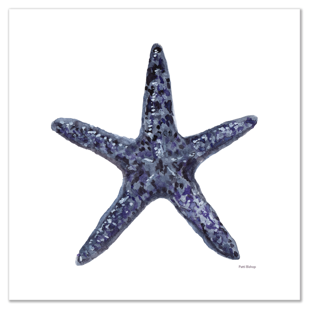 Blue Starfish Art Print