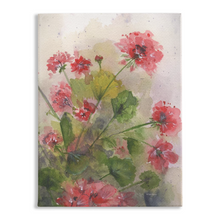 Load image into Gallery viewer, Geraniums 3 Stretched Canvas Print
