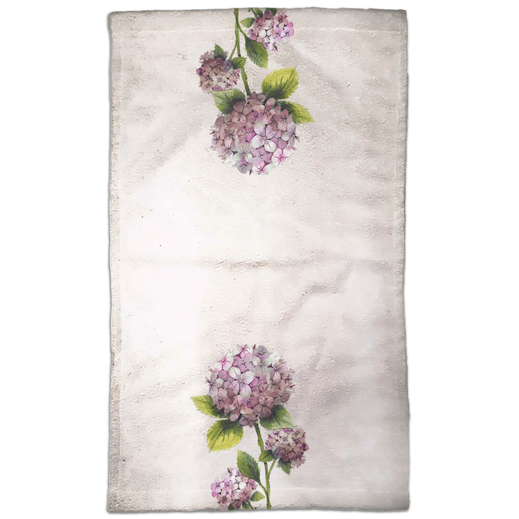 Pink Hydrangea Hand Towels