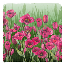 Load image into Gallery viewer, Pink Tulips Garden 2-sided Throw Pillows
