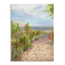Load image into Gallery viewer, Beach Path Stretched Canvas Print
