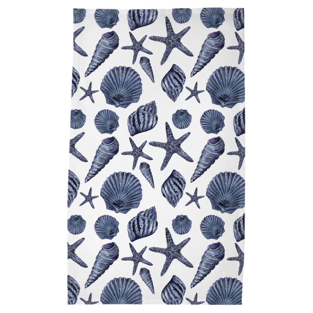 Blue Shells Tea Towels