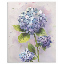 Load image into Gallery viewer, Blue Hydrangea Stretched Canvas Print
