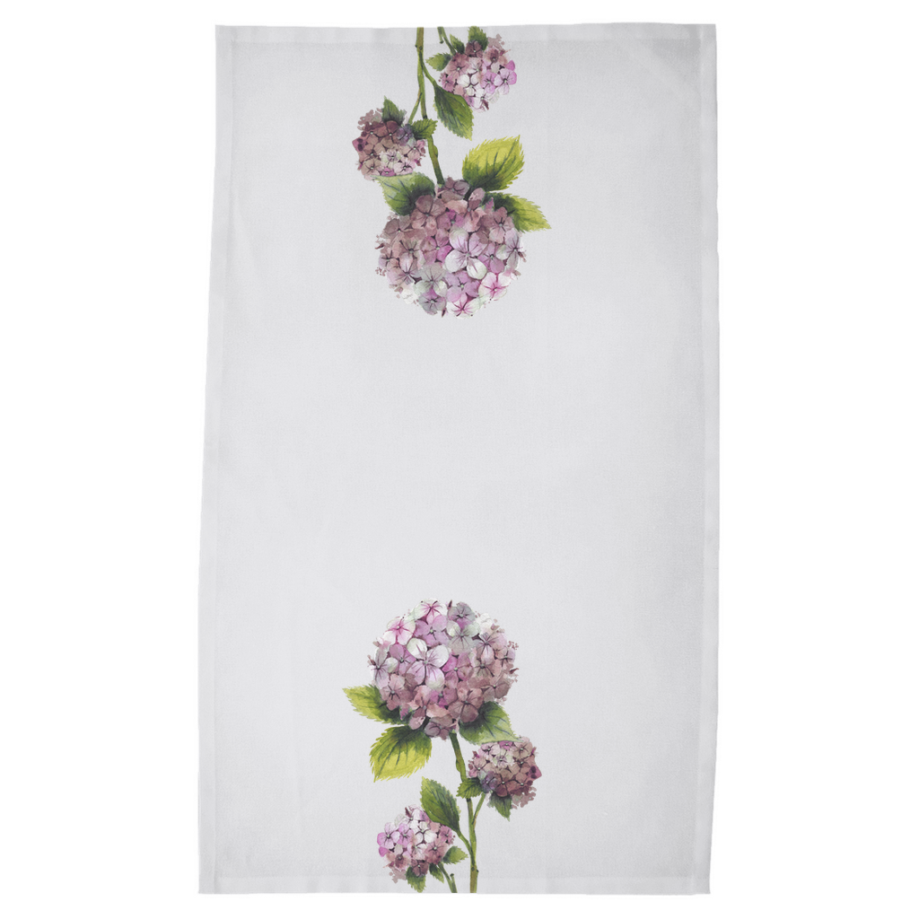 Pink Hydrangea Tea Towels
