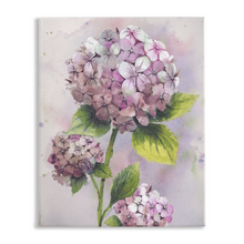 Load image into Gallery viewer, Pink Hydrangea Stretched Canvas Print
