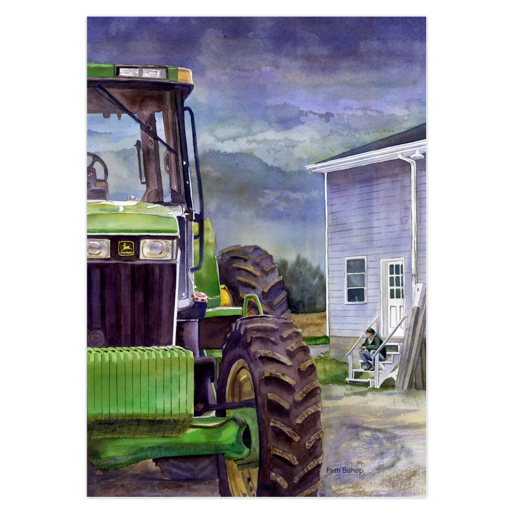 Waiting For The Rain Greeting Cards
