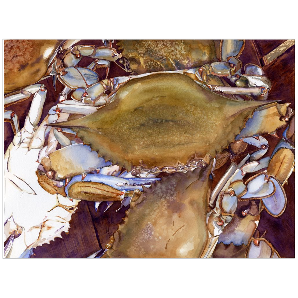 Delaware Crabs Art Print