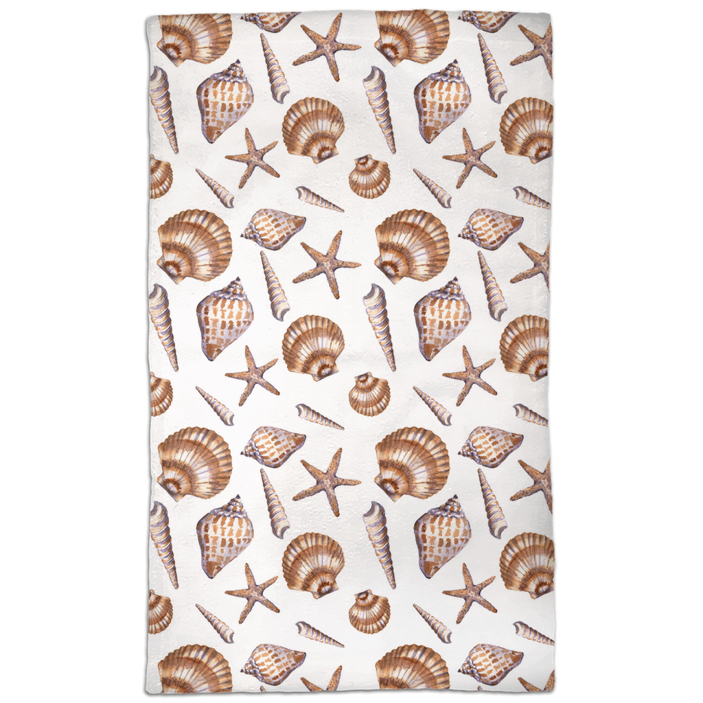 Tan Shells Hand Towels