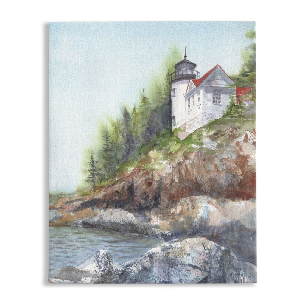 Bar Harbor Lighthouse Stretched Canvas Print