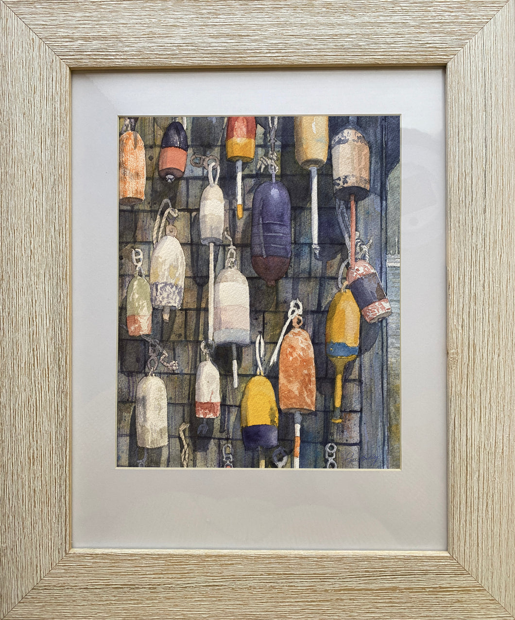Buoys Original Watercolor