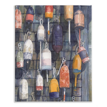 Load image into Gallery viewer, Buoys Stretched Canvas Print
