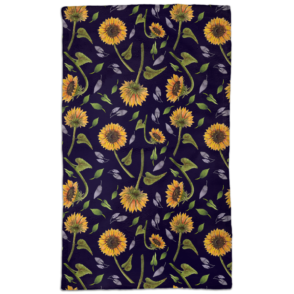 Sunflower Dark Hand Towels