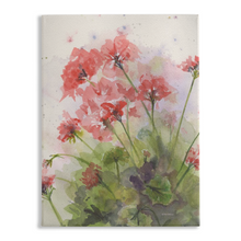 Load image into Gallery viewer, Geraniums 4 Stretched Canvas Print

