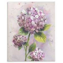 Load image into Gallery viewer, Pink Hydrangea Stretched Canvas Print

