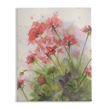 Load image into Gallery viewer, Geraniums 4 Stretched Canvas Print
