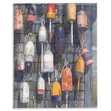 Load image into Gallery viewer, Buoys Stretched Canvas Print
