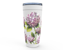 Load image into Gallery viewer, Pink Hydrangea 20 oz. Stainless Steel Tumblers
