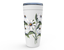 Load image into Gallery viewer, White Daisies 20 oz Steel Tumblers
