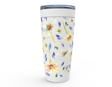 Load image into Gallery viewer, Yellow Daisy Pattern 20 oz. Stainless Steel Tumblers
